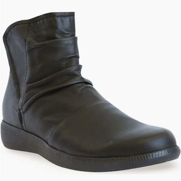 New Munro Scout Water Resistant ankle Bootie 9 SS Super Slim black leather - Picture 3 of 4